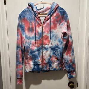 AVIATOR NATION tie dye zip hoodie